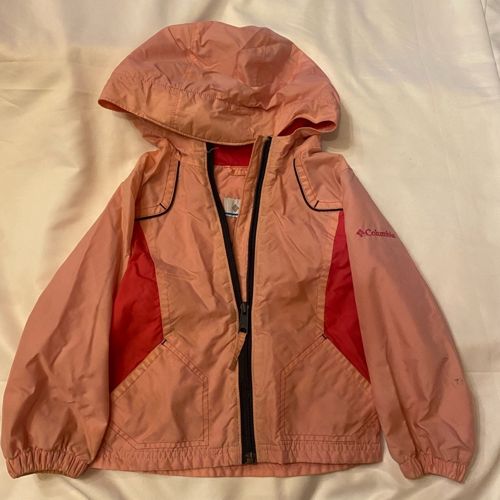 Columbia pink 4t girls light spring coat